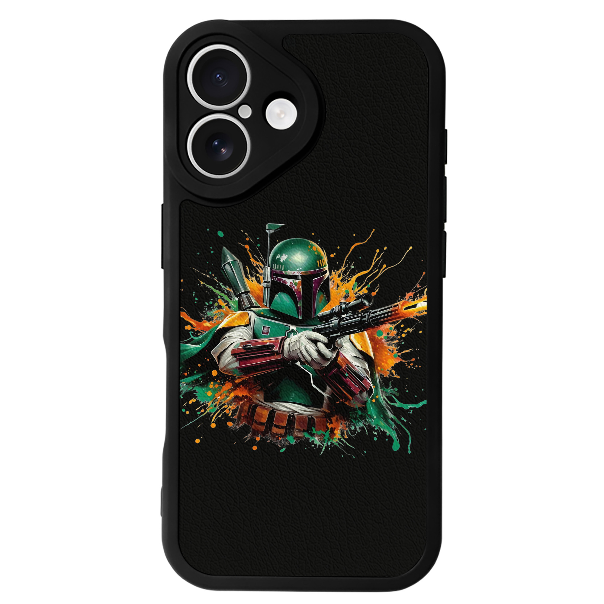 （画像用） スター・ウォーズ Star Wars 【iPhone 16シリーズ対応】シリコンスマホケース（レザー調） 材質：シリコン